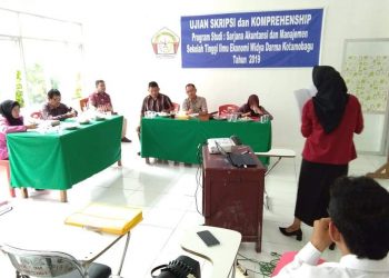 10 Mahasiswa STIE Widya Darma Kotamobagu Ikuti Ujian Seminar Hasil