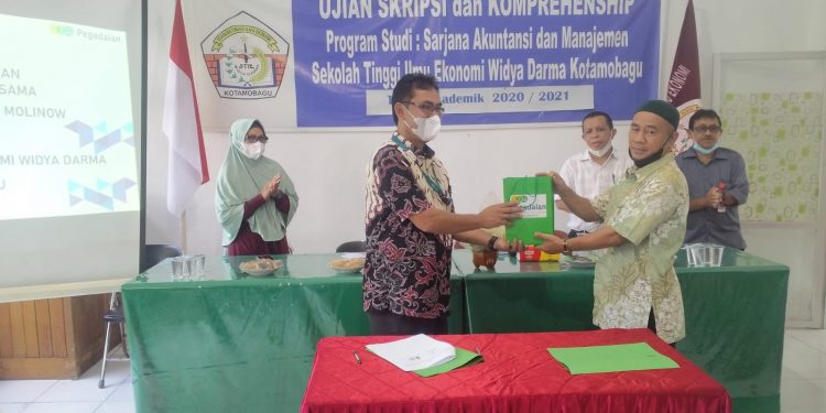 MOU Kerjasama Stie Widya Darma Kotamobagu & Pegadaian Syariah Cabang Molinow