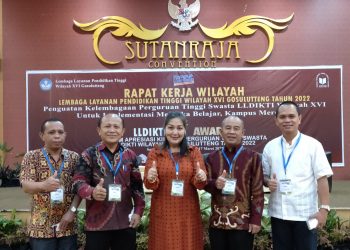 Ketua STIE Widya Darma Kotamobagu menghadiri Rapat Kerja Wilayah LLDIKTI XVI Tahun 2022