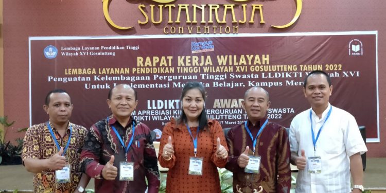 Ketua STIE Widya Darma Kotamobagu menghadiri Rapat Kerja Wilayah LLDIKTI XVI Tahun 2022